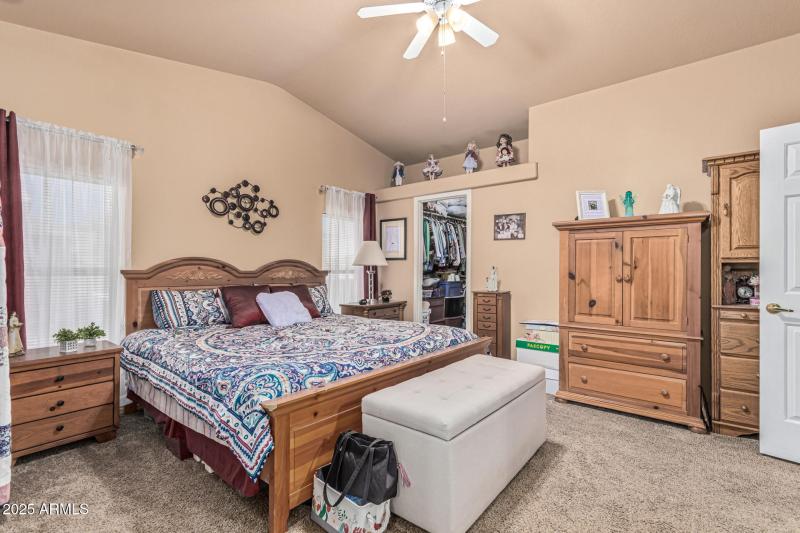 Primary Suite With Built-In Shelf