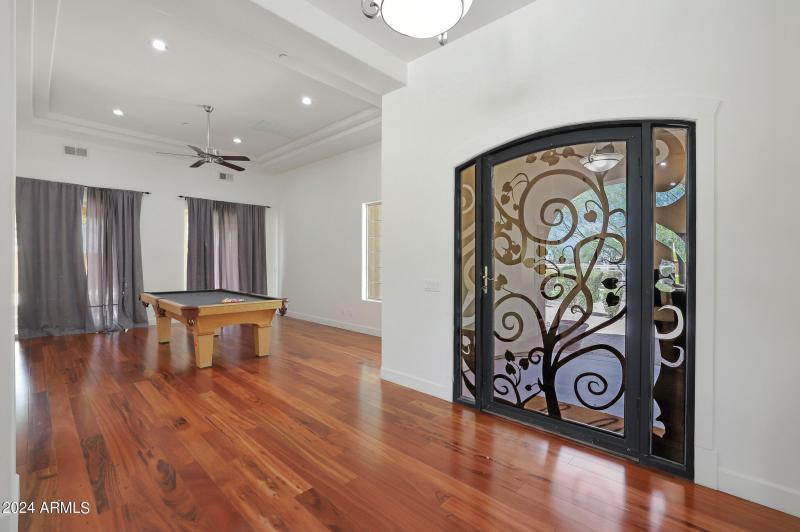 Check out entry door