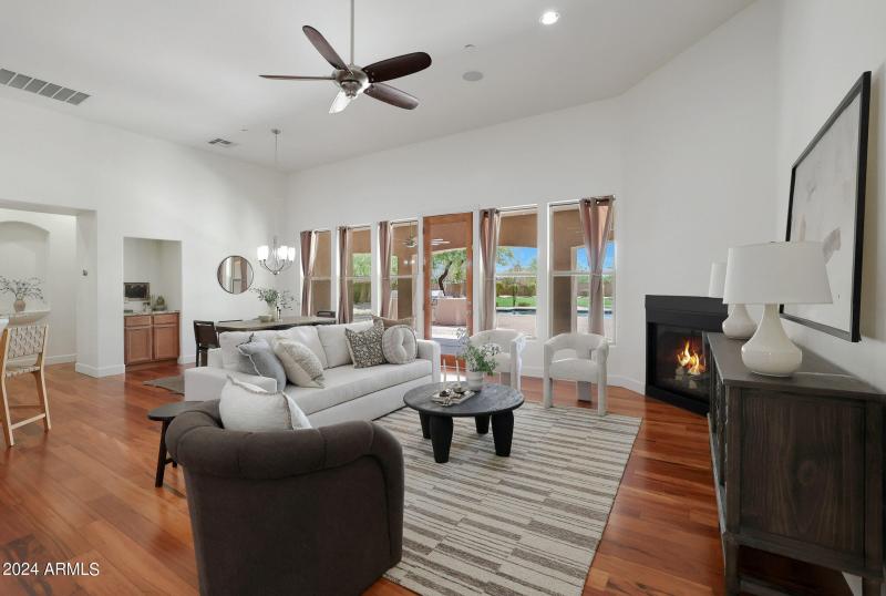 View towards the backyard