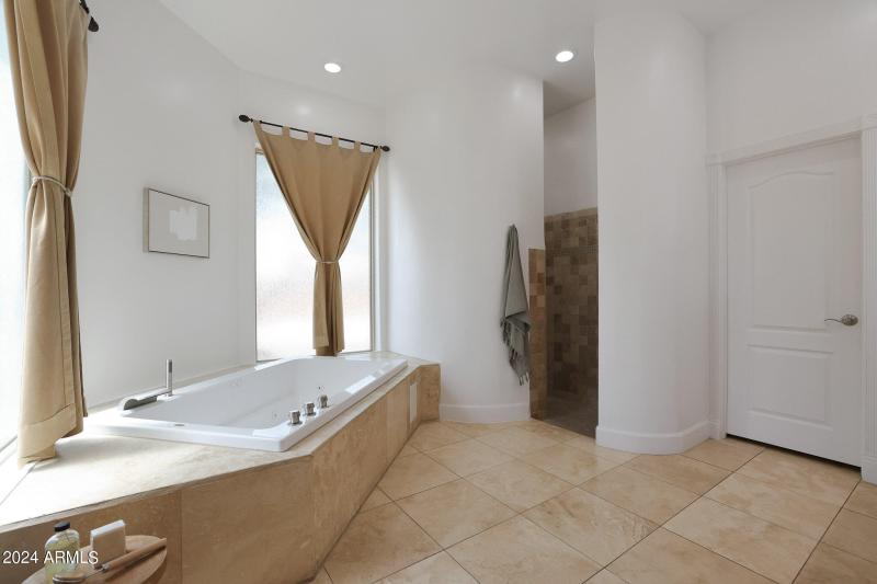 View towards snail shower