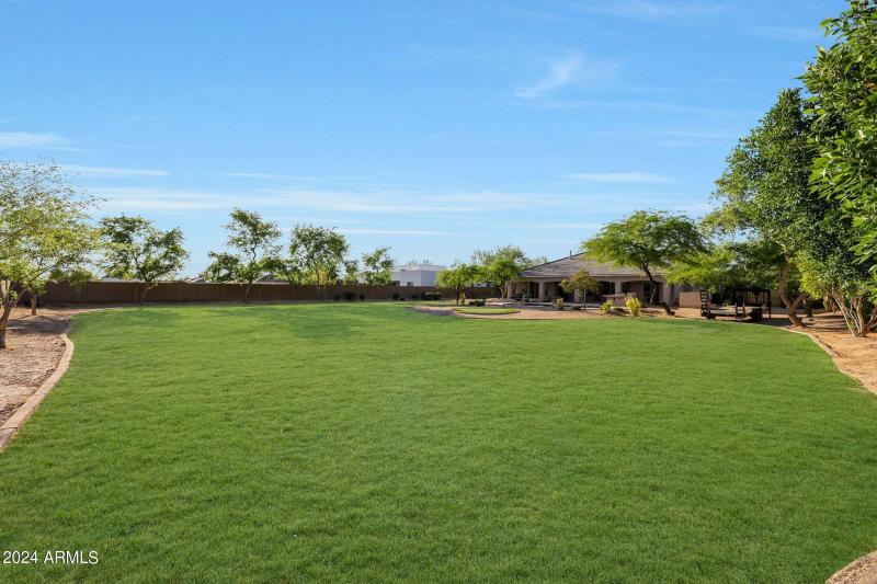 Fully landscaped acre property