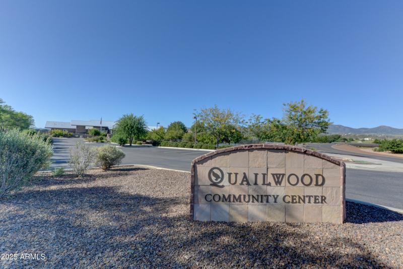 Community Center Sign