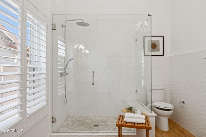 Large walk-in shower