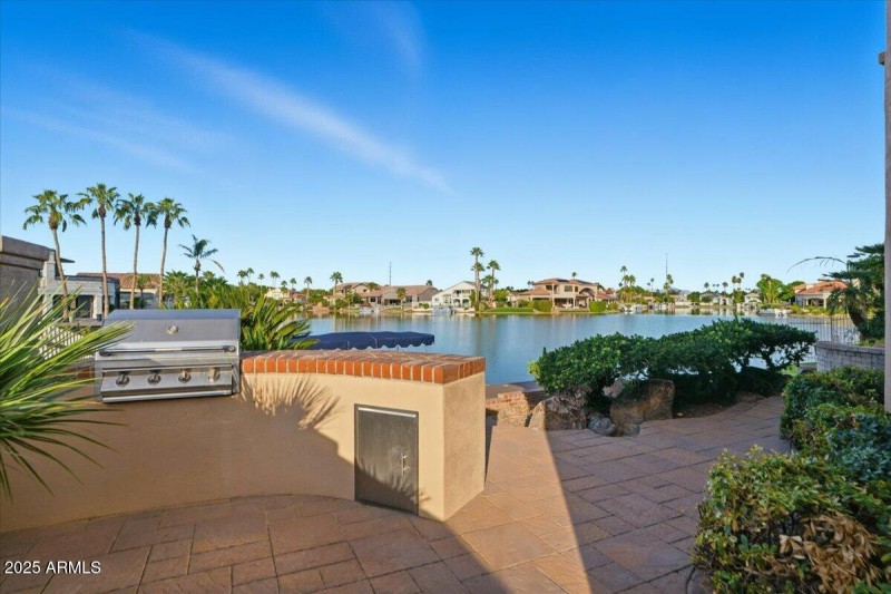 Outside Built in BBQ