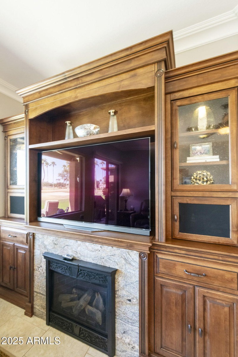 Stone Creek Built in with gas fireplace