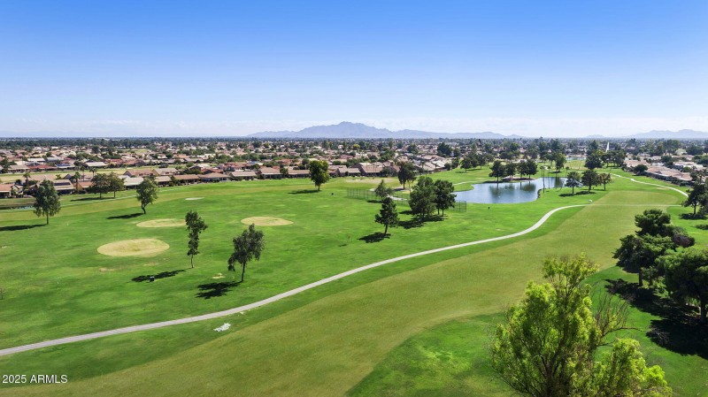 Aerial Golf Course view