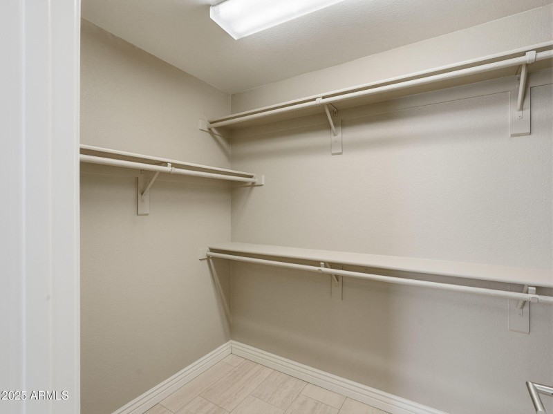 Primary walk in closet