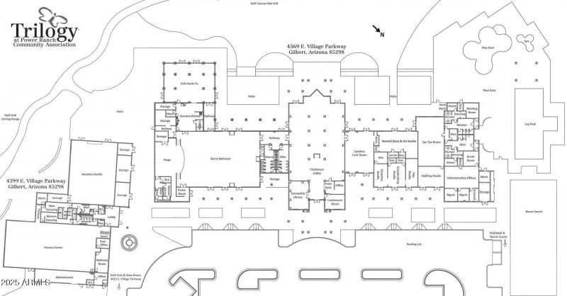 Clubhouse interior rooms