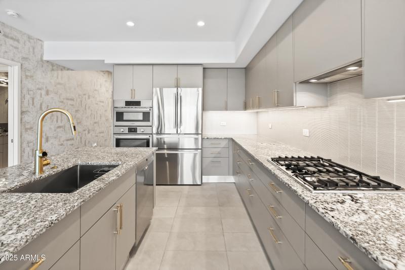 Ample counter space-prep & dining