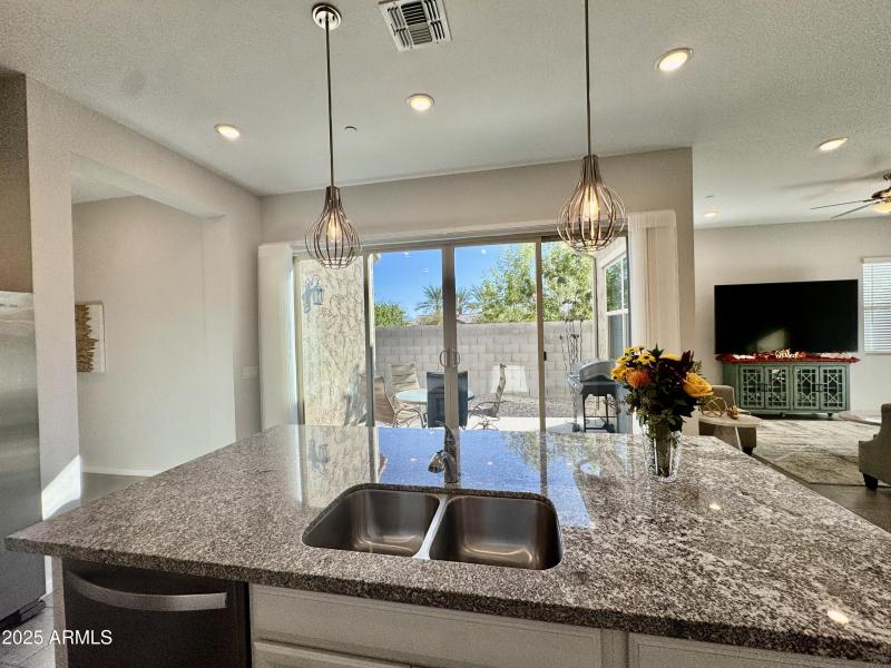 Courtyard View from Kitchen