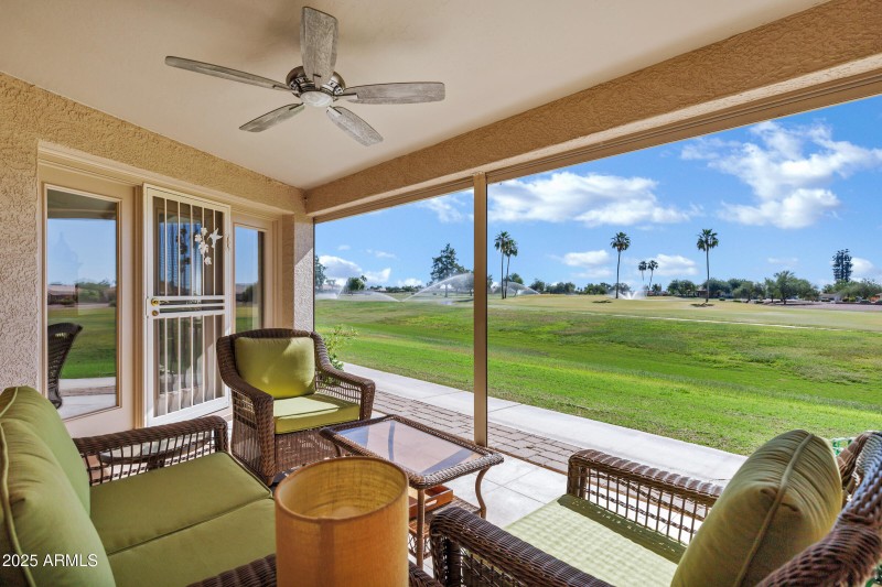 Golf Course Off Back Patio