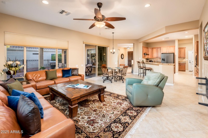 Open to Kitchen Area