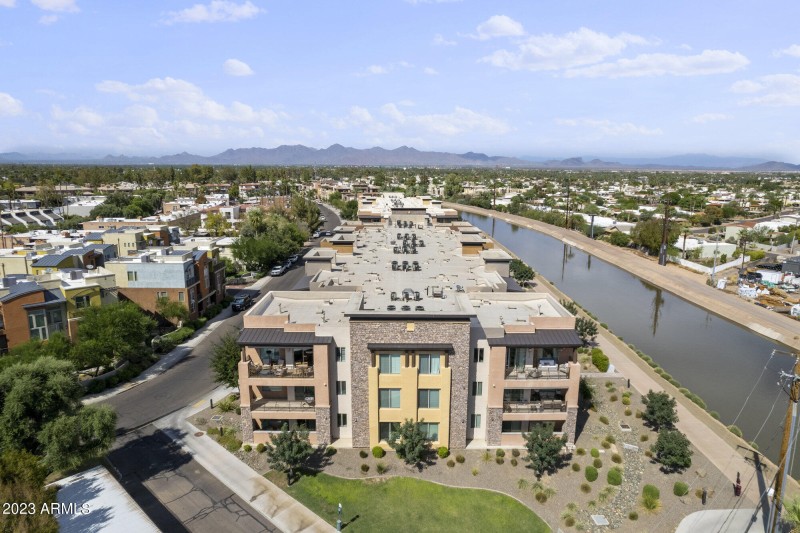 Ariel views with South facing patios