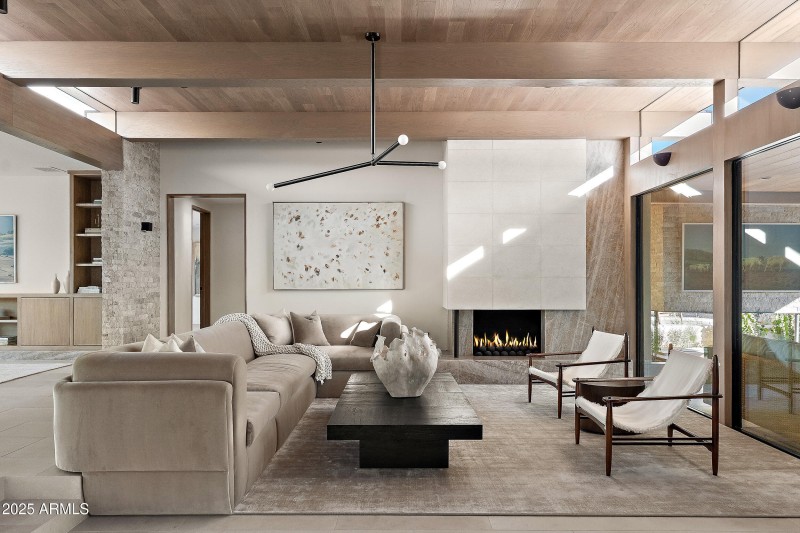 Living Room w/walls of glass