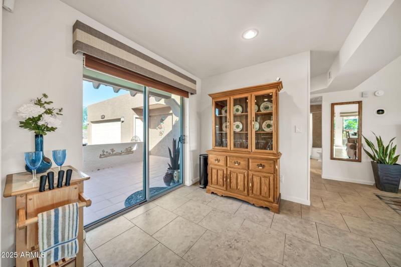 Walkout to courtyard patio