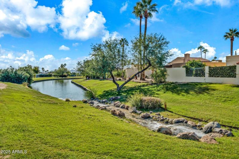 2 ponds & stream across the street
