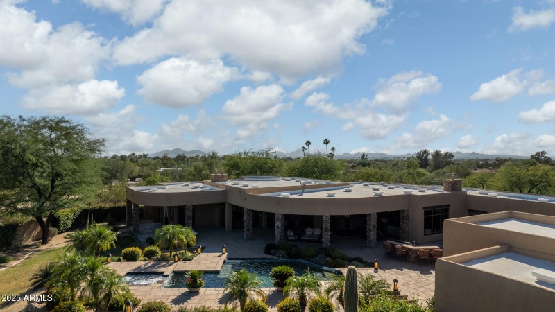 Aerial View of Rear Patio