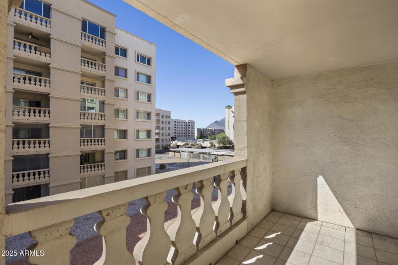 Balcony w/Pool & Camelback Views