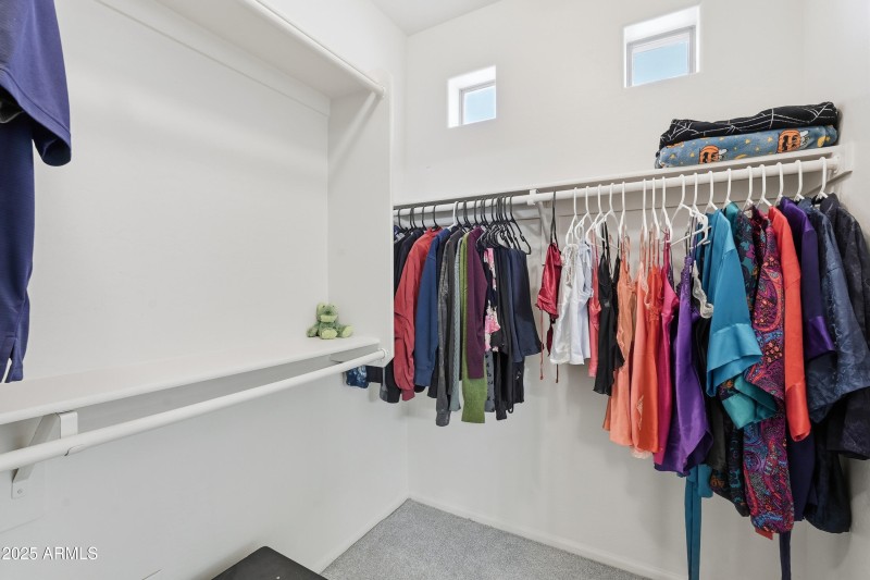 Primary walk in closet
