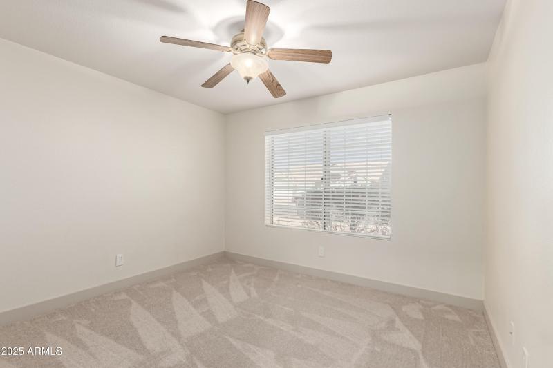 Third Bedroom with window covering