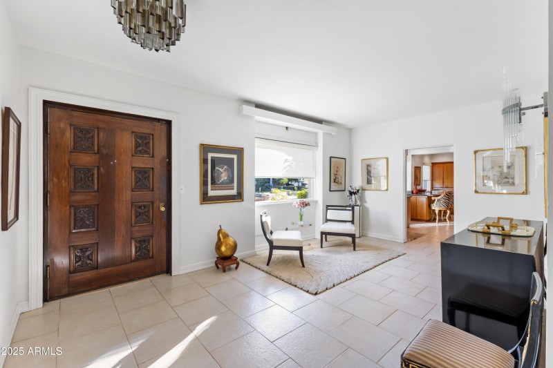 Welcoming entry foyer