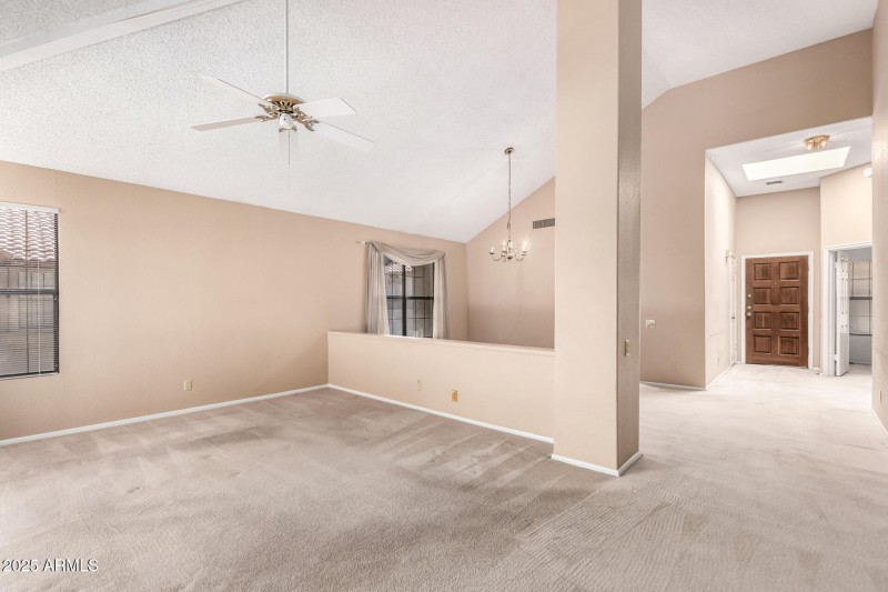 living room looking into formal dining