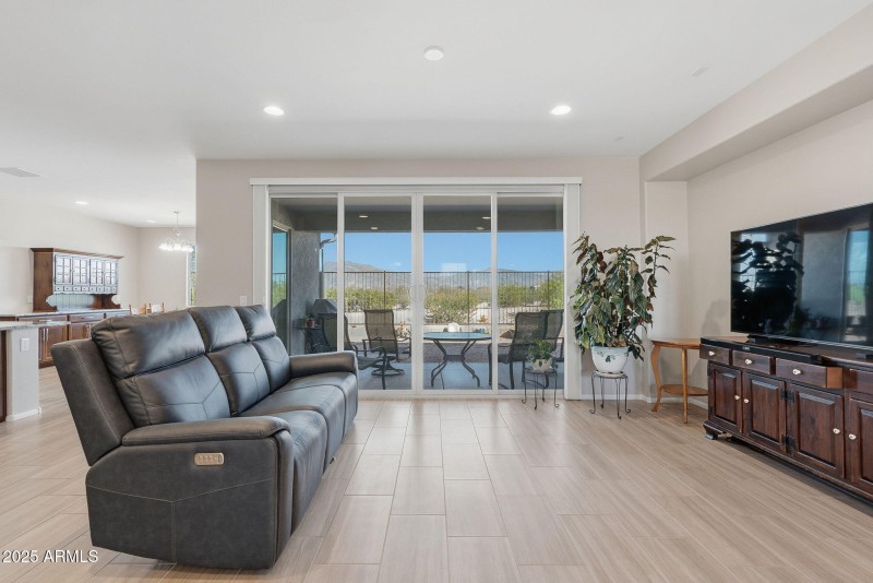 Living Room with Double Sliders