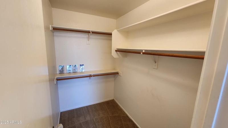 primary bedroom - walk in closet