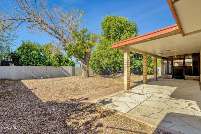 Easy to maintain backyard