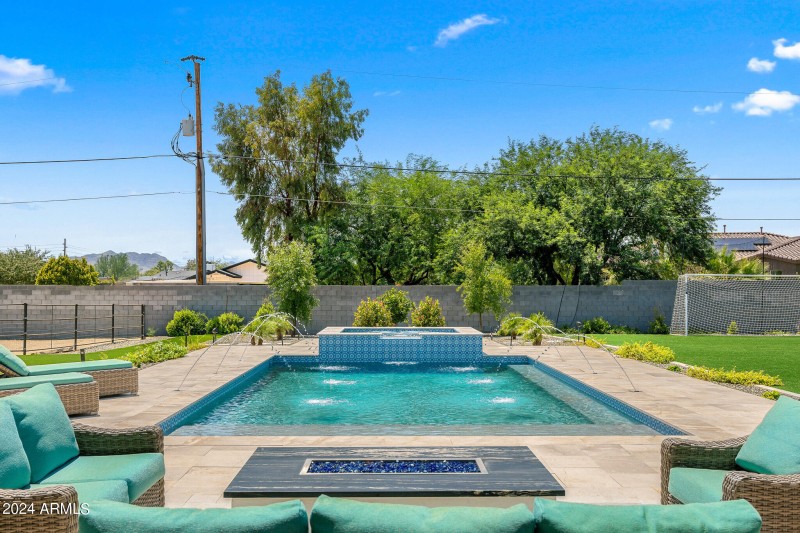 70back yard patio with mountain views