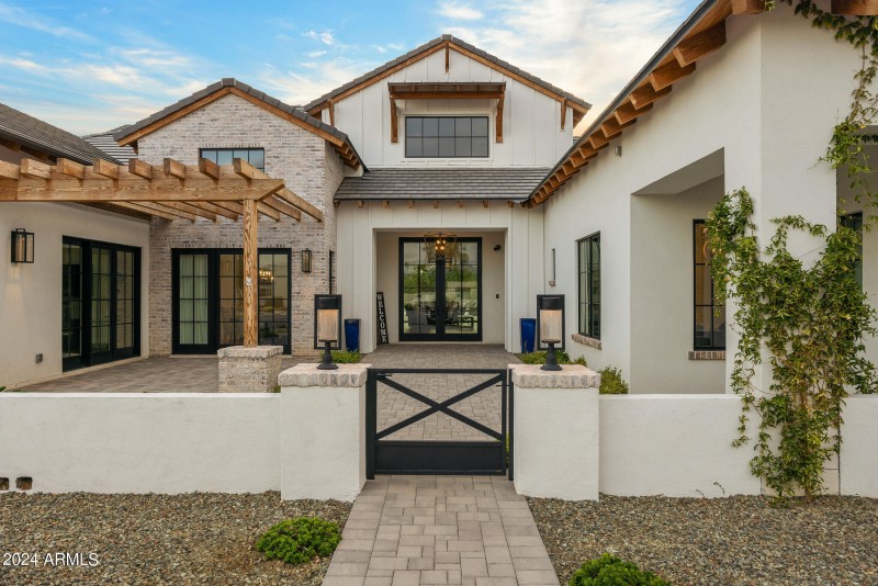 85front gate at sunset