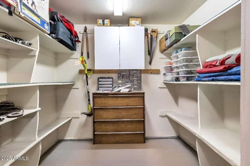 Workshop storage room