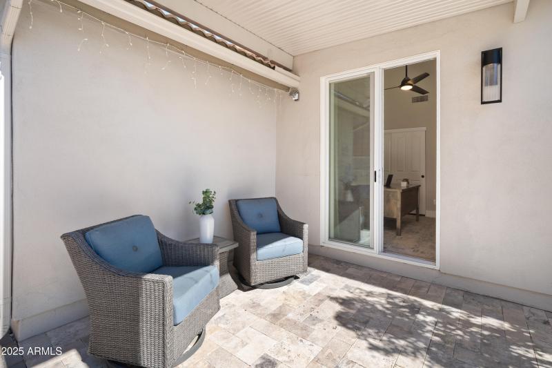 Patio off the 3rd bedroom