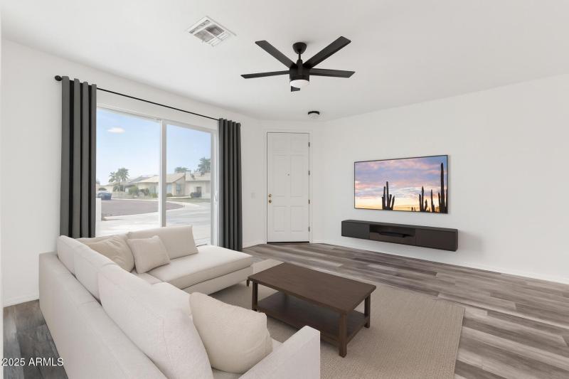 Living Room Virtually Staged