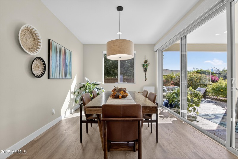 Expanded dining room