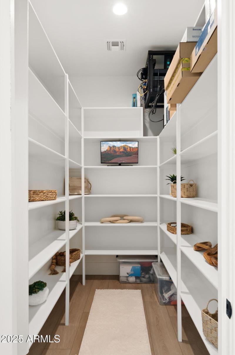 They even built huge closets!