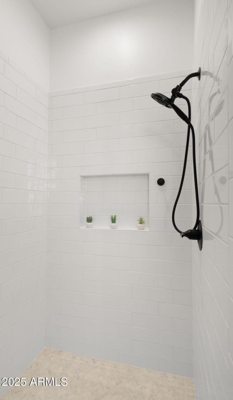 Huge showers in every room!