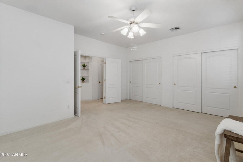 Bedroom 3 Double Closets