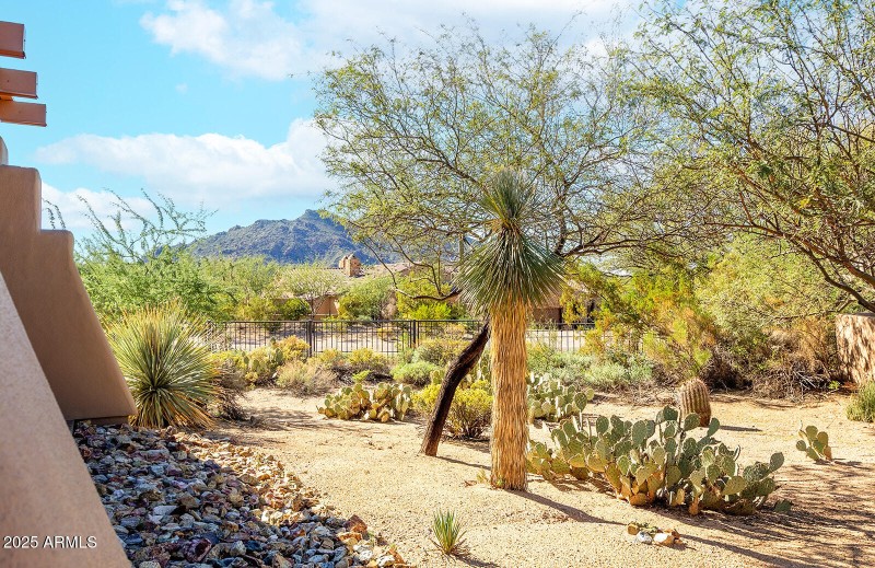 mountain views from patio