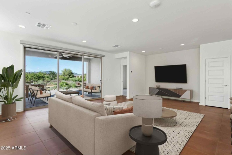 Great Room with Sliding Wall of Glass