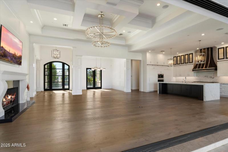 View of great room from patio