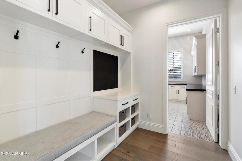 Drop zone from garage