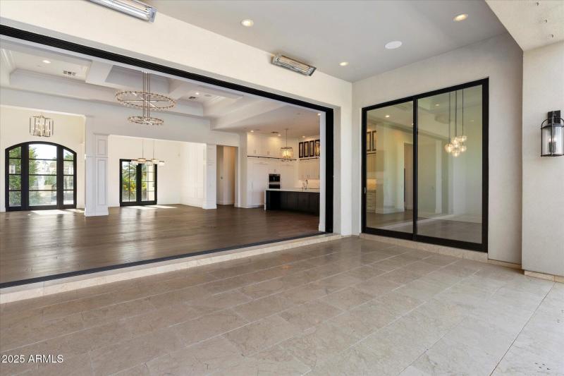 Great room from patio