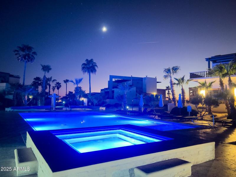 Community Pool Sunset