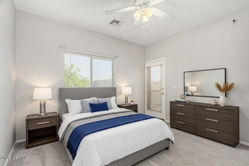 Bedroom two virtually staged