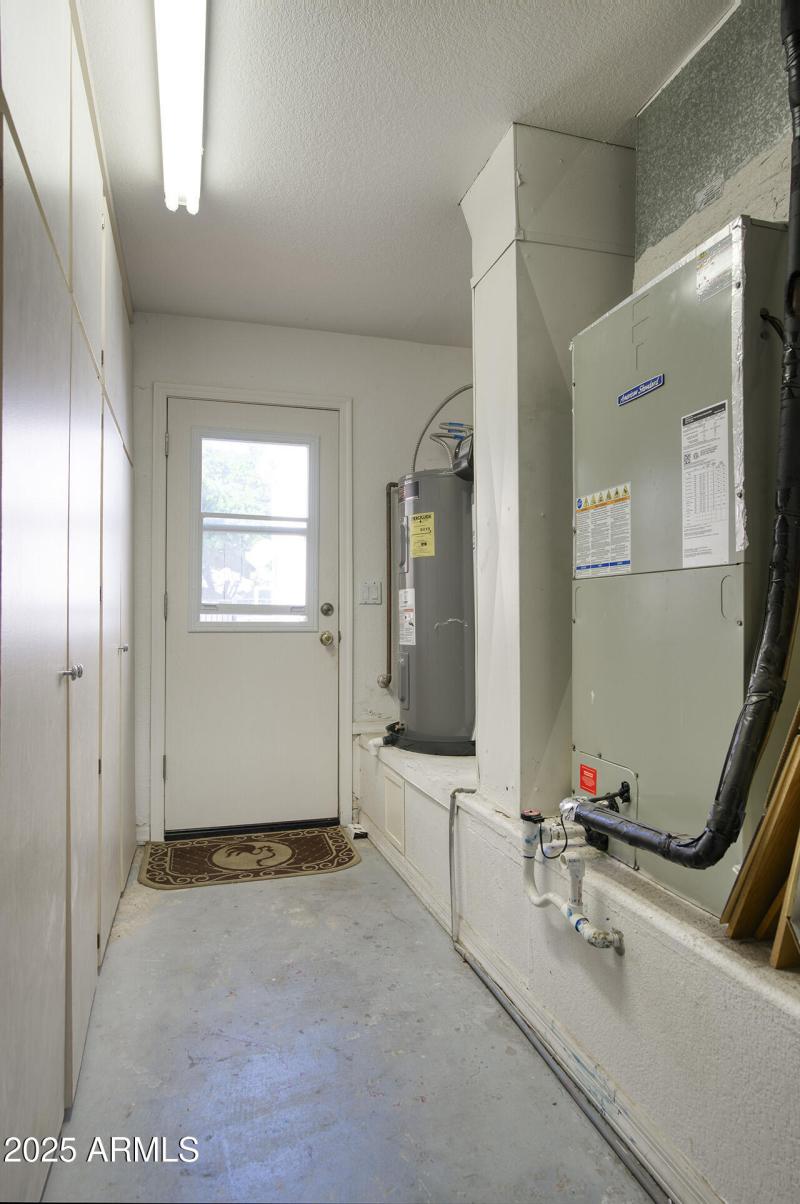 Double garage and utilities