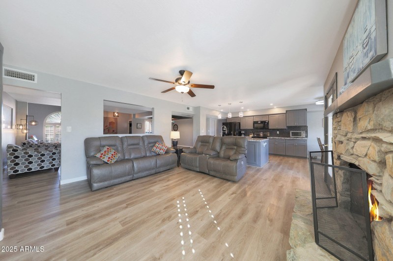 Family Room with Fireplace