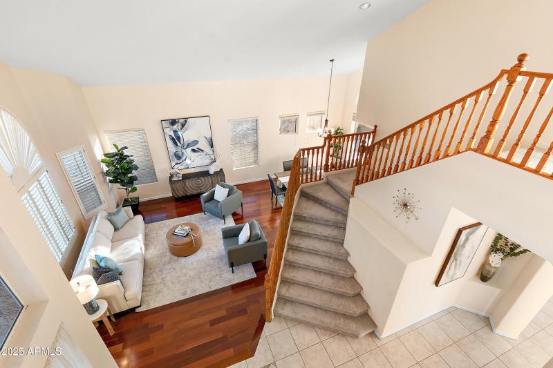 VIEW FROM UPSTAIRS LANDING