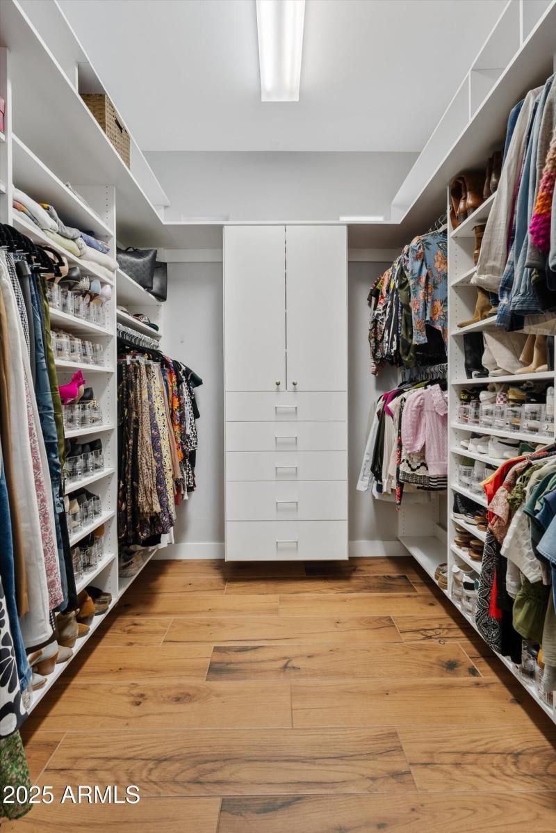 Primary closet