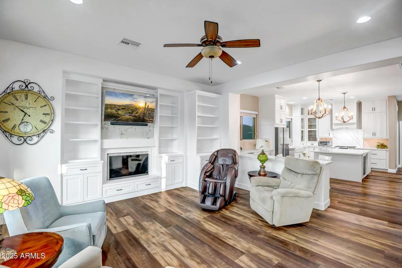 FAMILY ROOM WITH BUILT INS